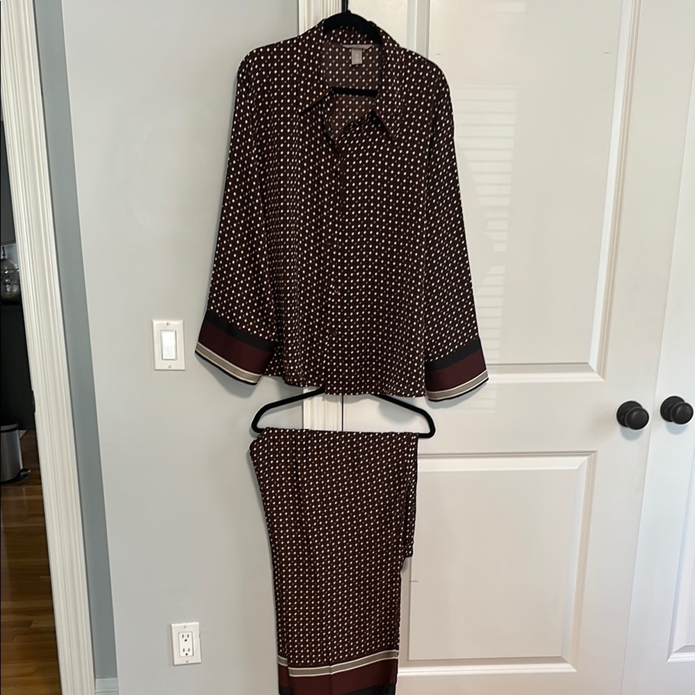 H&M matching flowy pants set